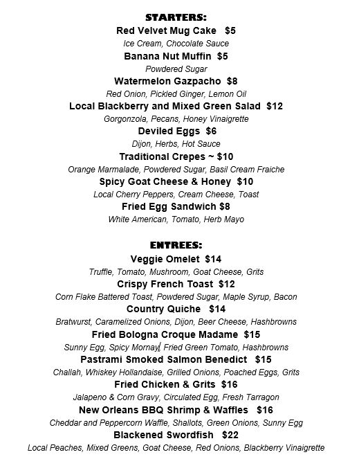 Menu at Fork and Plough | Local Food in Greenville SC